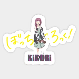 Kikuri Hiroi Bocchi The Rock anime girl Sticker